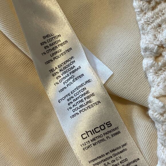 Chicos Lace Fringe Skirt - Picture 5 of 5